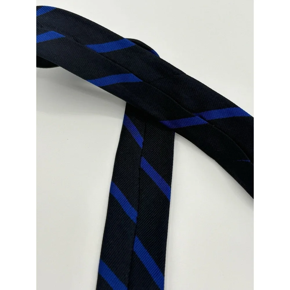 Brooks Brothers Makers Silk Tie Navy Royal Blue Striped 63
